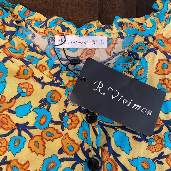 R.Vivimos Elephant Floral Maxi Dress - Picture 9 of 9